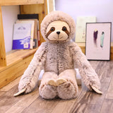 Brown Beige Baby Sloth Plush Long Floppy Arms Stuffed Soft Toy Animals - Tophatter Daily Deals