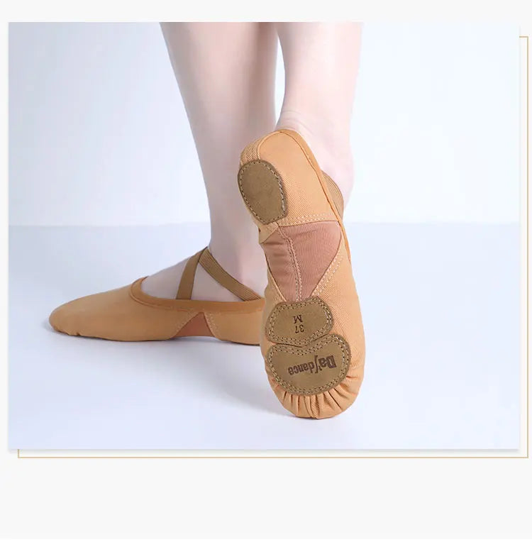 Supportive Flattering Women Ballet Shoes - Split Sole Mesh - Tophatter Daily Deals