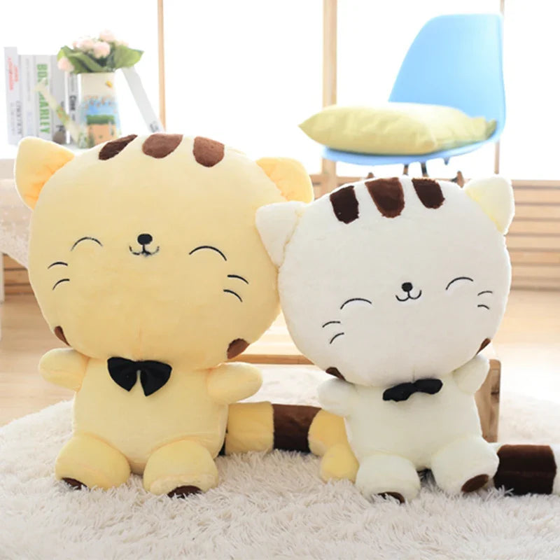 Cute Big Face Smile Cat Plush Animals - Tophatter Daily Deals