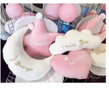 Candy Pink White Clouds Gold Dream Cloud Star Heart Moon Plush Outer Space - Tophatter Daily Deals