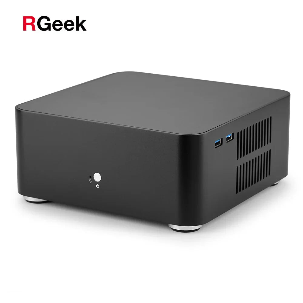Mini ITX Case All Aluminum Chassis With Built In PSU - Tophatter Daily Deals