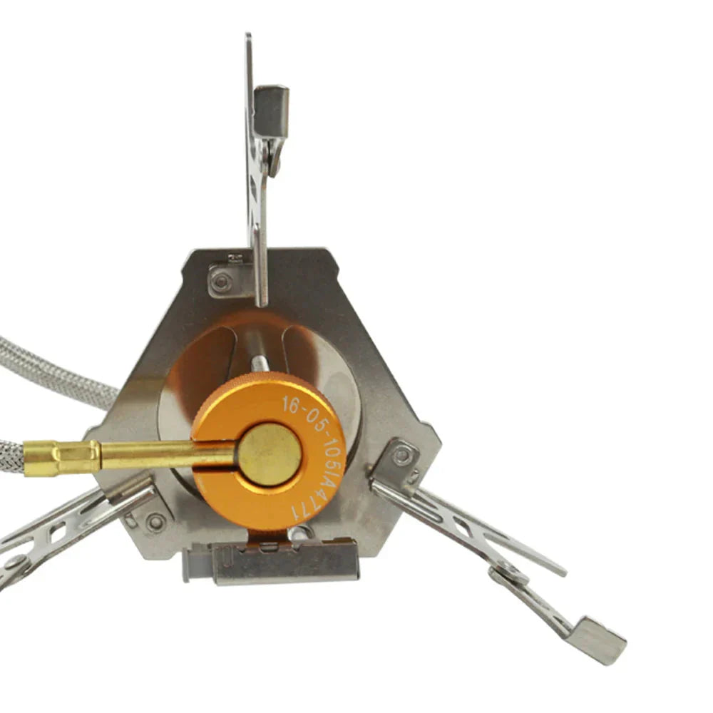 Portable Split Gas Stove 3000W Silver Camp Cooking - Tophatter Daily Deals