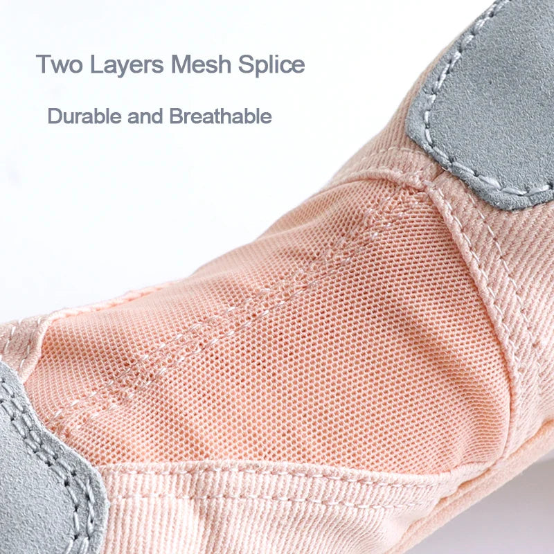 Supportive Flattering Women Ballet Shoes - Split Sole Mesh - Tophatter Daily Deals