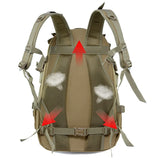 40L Tactical Camping Backpack Waterproof Molle Khaki Backpacks - Tophatter Daily Deals