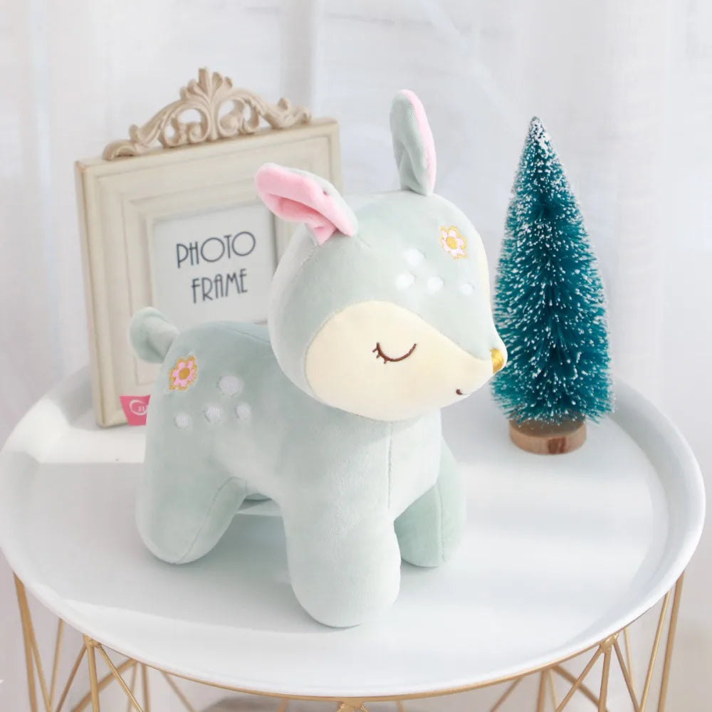 Apricot Sika Deer Reindeer Plush Doe Pastel Animals - Tophatter Daily Deals