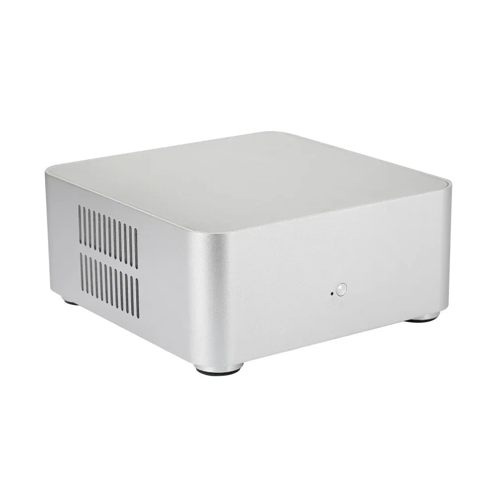 Mini ITX Case All Aluminum Chassis With Built In PSU - Tophatter Daily Deals