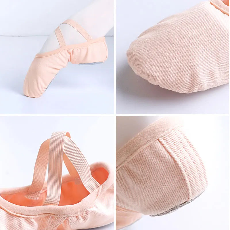 Supportive Flattering Women Ballet Shoes - Split Sole Mesh - Tophatter Daily Deals