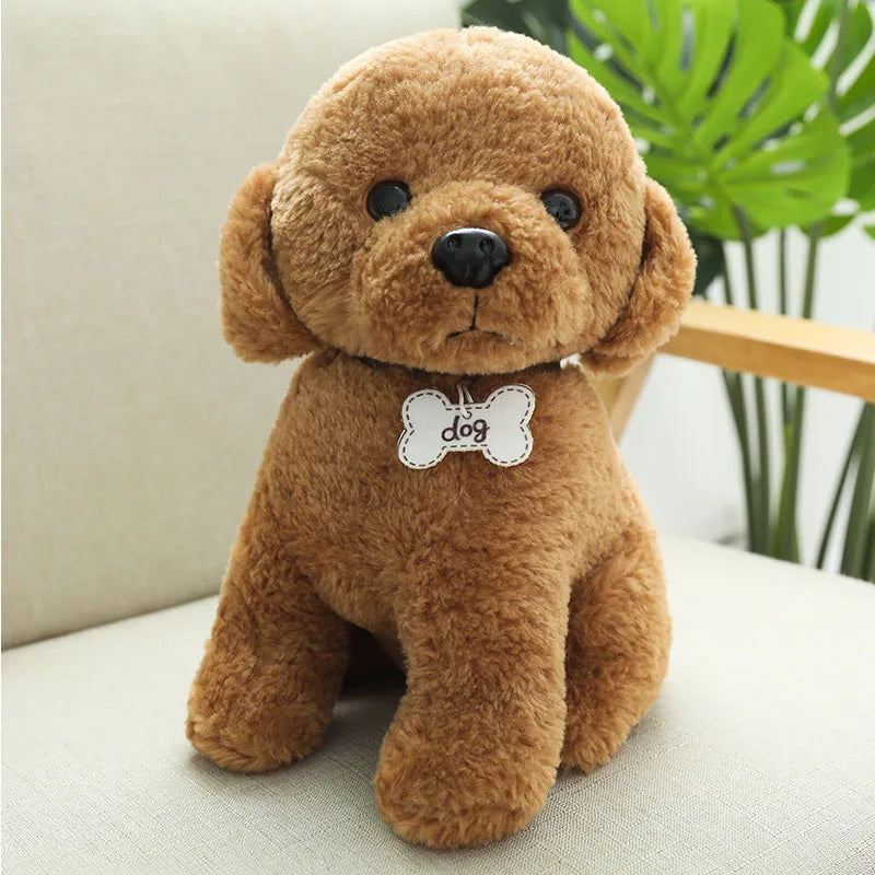 Poodle Dog Plush Husky Stuffed Animal Toys Brown Animals - Tophatter Daily Deals