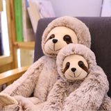 Brown Beige Baby Sloth Plush Long Floppy Arms Stuffed Soft Toy Animals - Tophatter Daily Deals