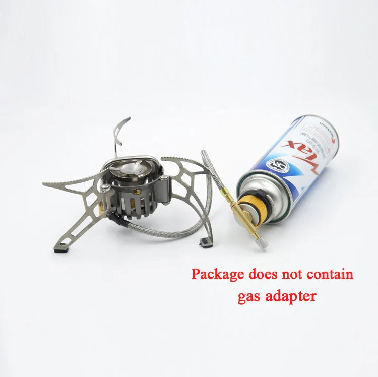 1000ml Dual-Fuel Gasoline Gas Stove Silver Camp Cooking - Tophatter Daily Deals
