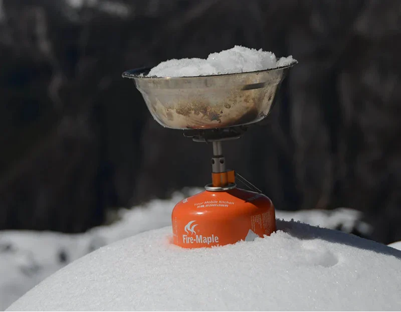 Mini Titanium Camping Stove Silver Camp Cooking - Tophatter Daily Deals