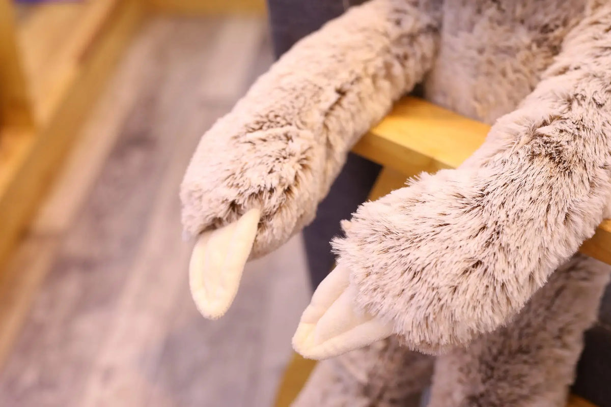 Brown Beige Baby Sloth Plush Long Floppy Arms Stuffed Soft Toy Animals - Tophatter Daily Deals