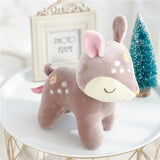 Apricot Sika Deer Reindeer Plush Doe Pastel Brown Animals - Tophatter Daily Deals