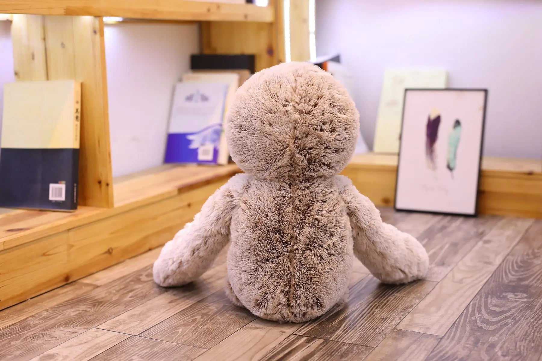 Brown Beige Baby Sloth Plush Long Floppy Arms Stuffed Soft Toy Animals - Tophatter Daily Deals