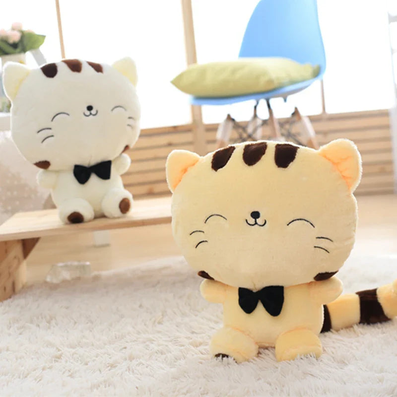Cute Big Face Smile Cat Plush Animals - Tophatter Daily Deals