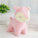 Apricot Sika Deer Reindeer Plush Doe Pastel Pink Animals - Tophatter Daily Deals
