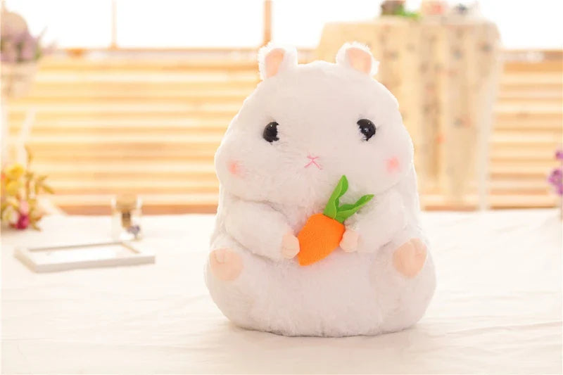 Chubby Hamster Pastel Woodland Plush With Nuts and Acorns Animals - Tophatter Daily Deals