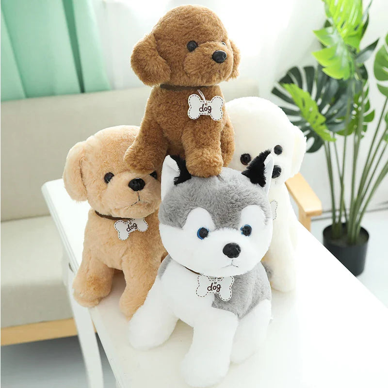 Poodle Dog Plush Husky Stuffed Animal Toys Animals - Tophatter Daily Deals