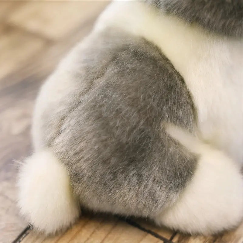 Bunny Rabbit Plush - Brown, Grey, White Stuffed Animal Toy Woodlands Animals - Tophatter Daily Deals
