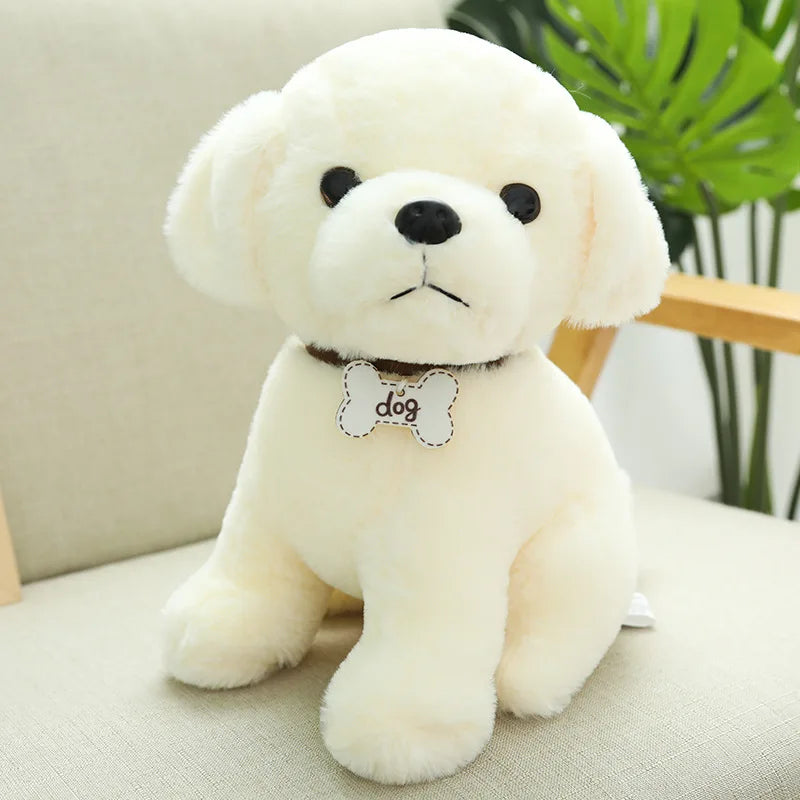 Poodle Dog Plush Husky Stuffed Animal Toys Light Yellow Animals - Tophatter Daily Deals