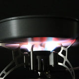 1000ml Dual-Fuel Gasoline Gas Stove Silver Camp Cooking - Tophatter Daily Deals