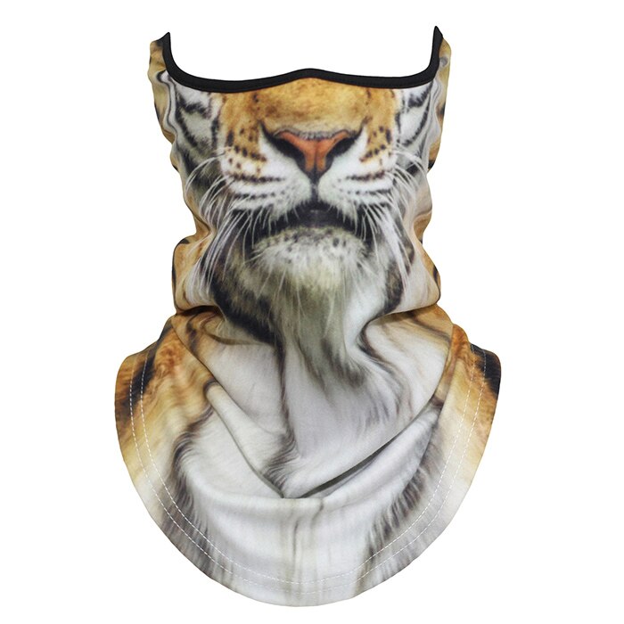 Halloween Mask Zoo Animal Neck Gaiter Motorcycle Face Masks Tiger Mask Motorcycle Face Mask - Tophatter Daily Deals