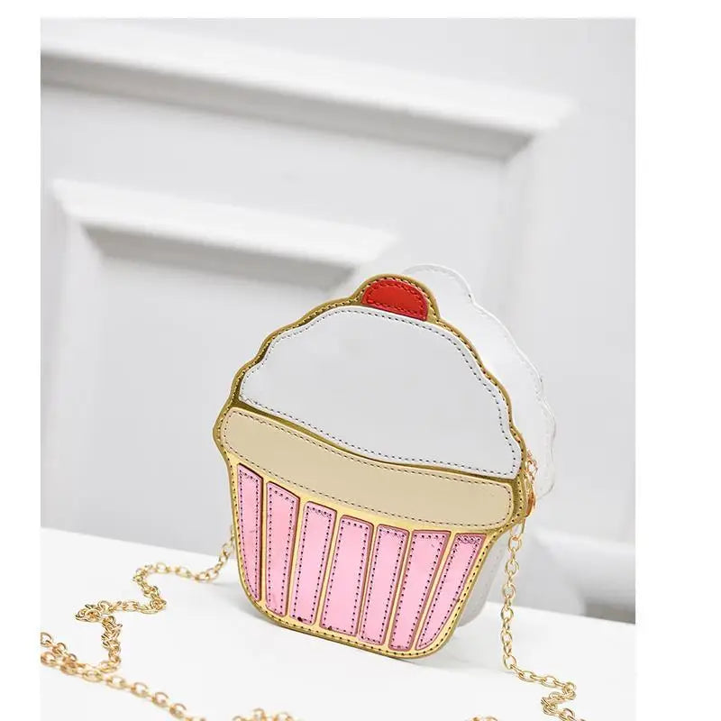 Ice Cream Cupcake Shape Mini Shoulder Bag Food - Tophatter Daily Deals