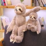 Brown Beige Baby Sloth Plush Long Floppy Arms Stuffed Soft Toy Animals - Tophatter Daily Deals