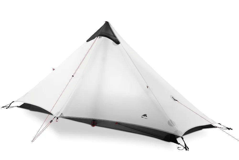 1-Person Rodless Camping Tent 3-Season Gray Tents - Tophatter Daily Deals