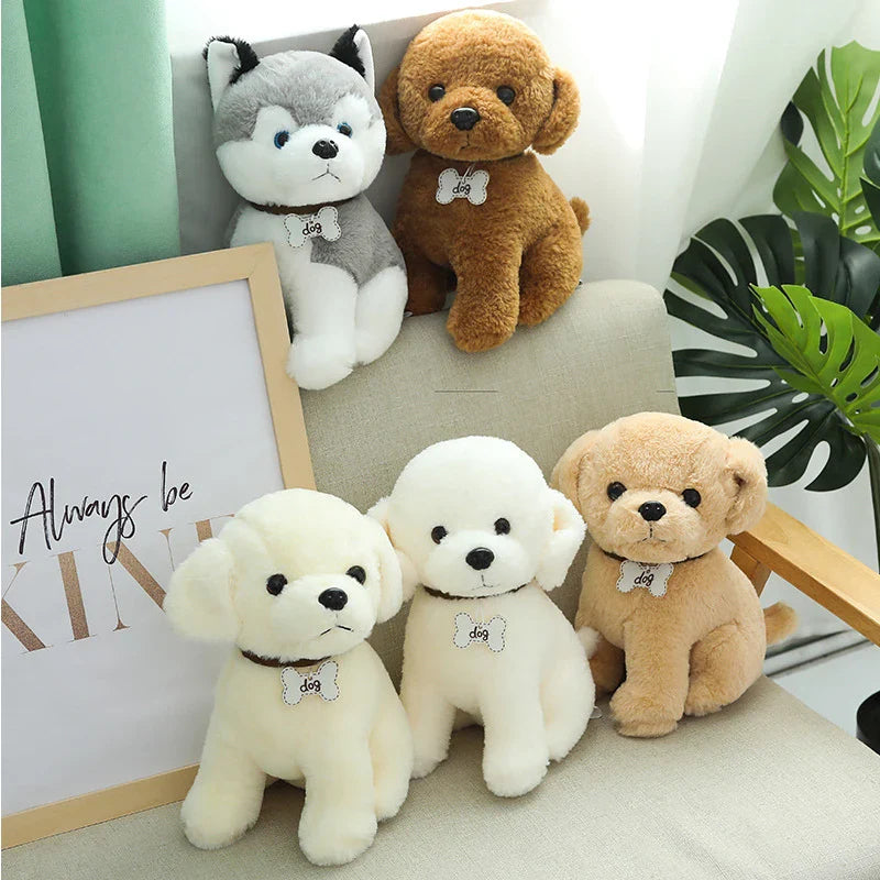 Poodle Dog Plush Husky Stuffed Animal Toys Animals - Tophatter Daily Deals