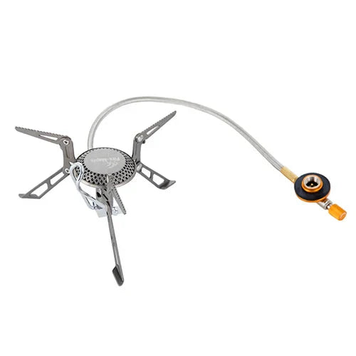 Titanium Blade 2 Camping Gas Stove Silver Camp Cooking - Tophatter Daily Deals