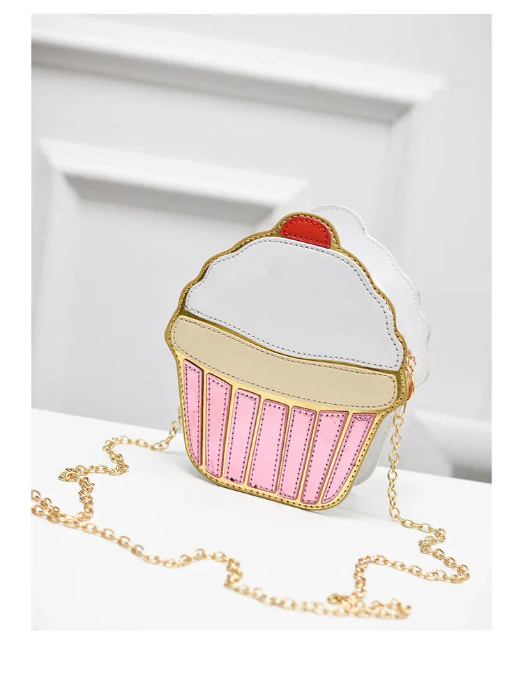 Ice Cream Cupcake Shape Mini Shoulder Bag Food - Tophatter Daily Deals