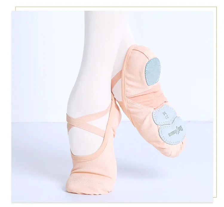 Supportive Flattering Women Ballet Shoes - Split Sole Mesh - Tophatter Daily Deals