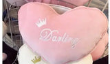 Candy Pink White Clouds Gold Dream Cloud Star Heart Moon Plush Pink Heart Darling - 45cm x 30cm Outer Space - Tophatter Daily Deals