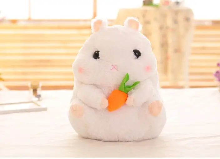 Chubby Hamster Pastel Woodland Plush With Nuts and Acorns Animals - Tophatter Daily Deals