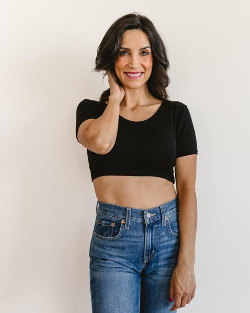 HALFTEE Layering Fashions Classic Boyfriend Halftee T-Shirt - Tophatter Daily Deals