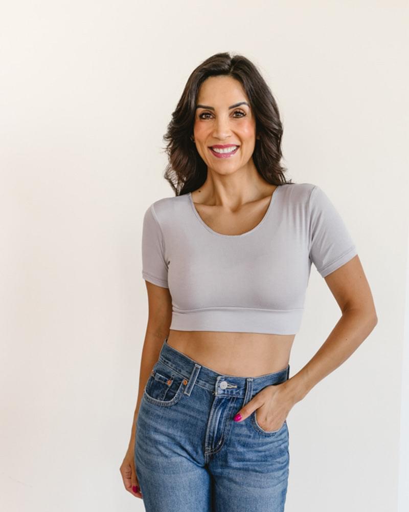 HALFTEE Layering Fashions Classic Boyfriend Halftee T-Shirt - Tophatter Daily Deals