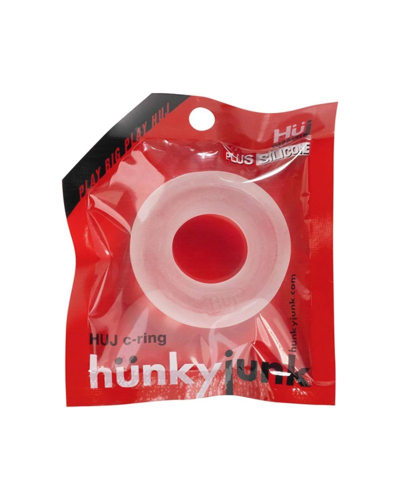 Hunky Junk HUJ Single C-Ring – Stretchable Silicone C-Ring > Cock Ring > Single - Tophatter Daily Deals