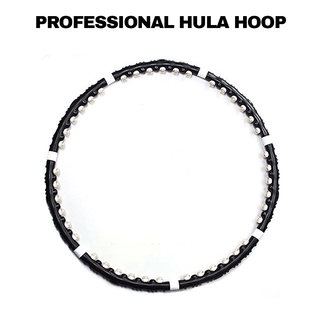 Magnetic Hula Hoop - Hula Hoop Professional Weighted Magnetic Fitness Exercise Massager Workout Abs Exercise & Fitness - Tophatter Daily Deals