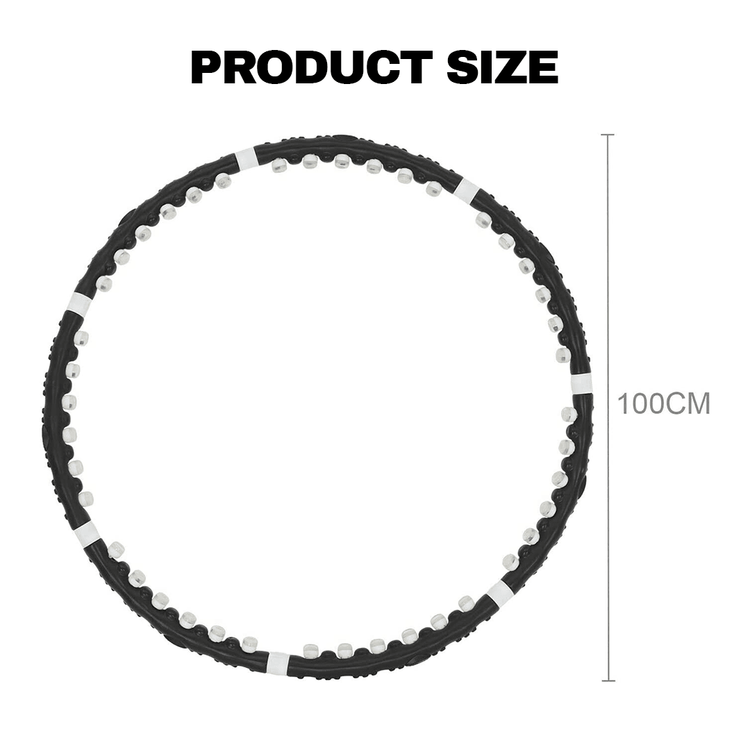 Magnetic Hula Hoop - Hula Hoop Professional Weighted Magnetic Fitness Exercise Massager Workout Abs Exercise & Fitness - Tophatter Daily Deals