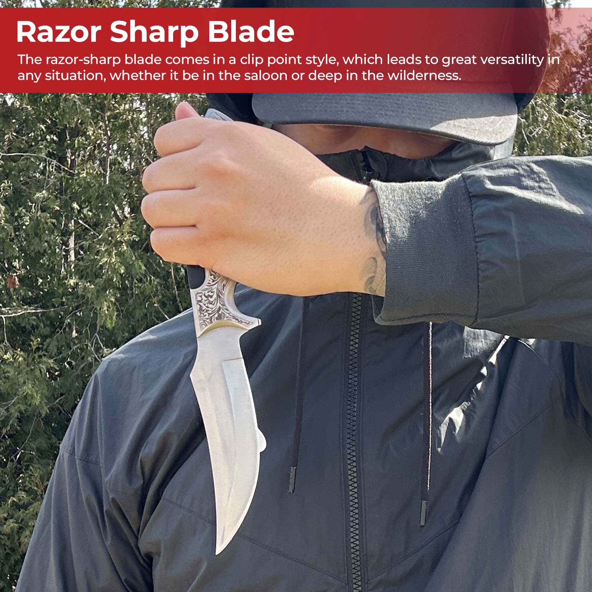 Hunt For Life™ Dakota Game Hunting Knife knives - Tophatter Daily Deals