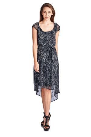 Women's Printed Chiffon High Low Dress Dresses / Midi - Tophatter Daily Deals