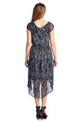 Women's Printed Chiffon High Low Dress Dresses / Midi - Tophatter Daily Deals