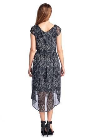 Women's Printed Chiffon High Low Dress Dresses / Midi - Tophatter Daily Deals