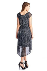 Women's Printed Chiffon High Low Dress Dresses / Midi - Tophatter Daily Deals