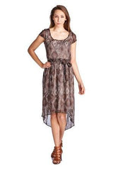 Women's Printed Chiffon High Low Dress Dresses / Midi - Tophatter Daily Deals