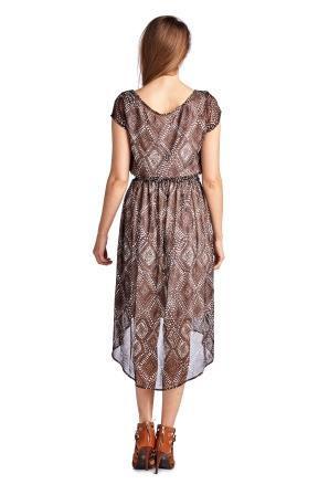 Women's Printed Chiffon High Low Dress Dresses / Midi - Tophatter Daily Deals