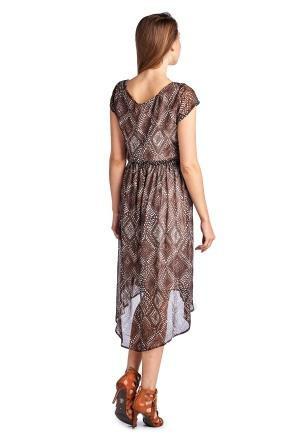 Women's Printed Chiffon High Low Dress Dresses / Midi - Tophatter Daily Deals