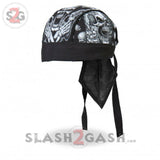 Hot Leathers Assassin Motorcycle Headwrap Skull & Guns Durag Headwrap - Tophatter Daily Deals
