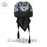 Hot Leathers Assassin Motorcycle Headwrap Skull & Guns Durag Headwrap - Tophatter Daily Deals